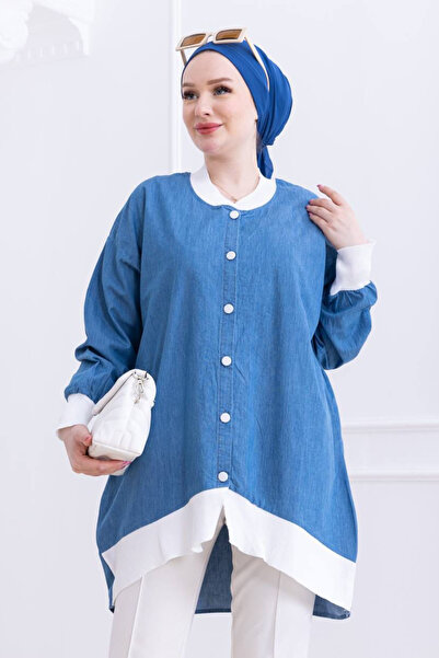 Bold Grup Γυναικείο τζιν πουκάμισο τυπικού μεγέθους