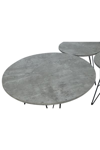 SAHABA 4 in 1 table set, gray 2315