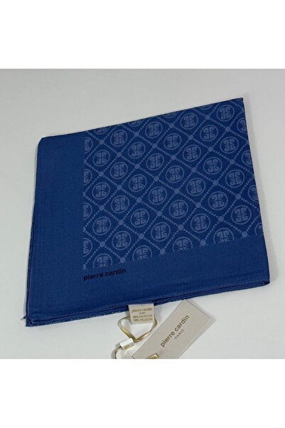 Pierre Cardin Elegans Monogram Eşarp - 1090750 -922 İndigo Mavi