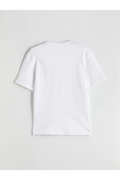 LC Waikiki Tricou pentru bărbați cu imprimeu alb clasic LCWAIKIKI