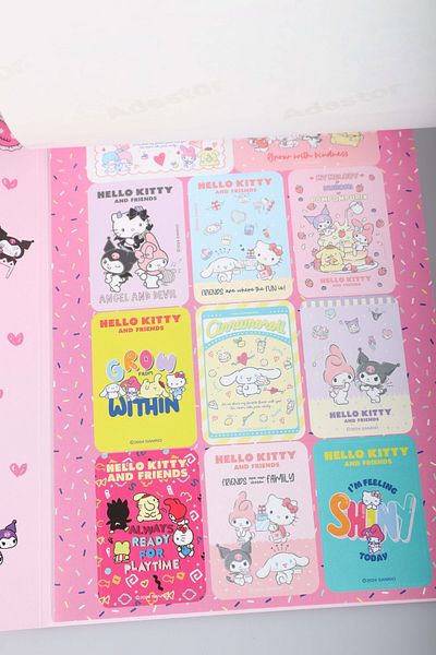 kuromi Dekomus مرخص للموسم الجديد Best Friends "مفردة"، hello Kıtty، مجموعة ملصقات سينامورول