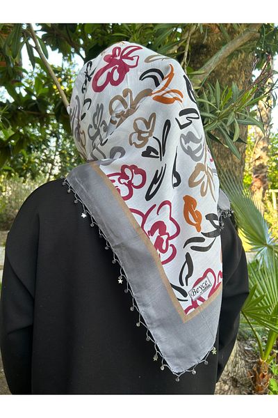 Sümeyye çeyiz Handcrafted Edge Beaded Writing Cheesecloth Dowry Gift