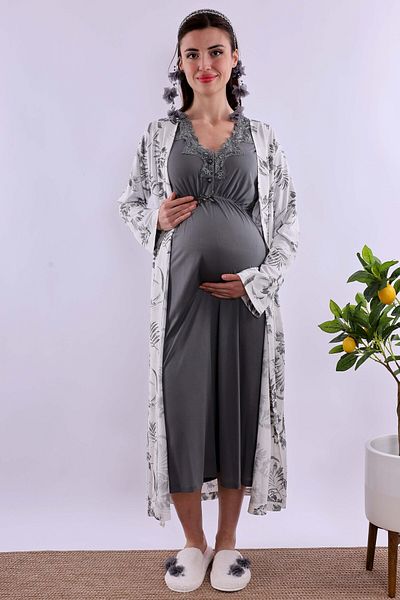 ByLohusa Effortt Smoked Lace Maternity Set