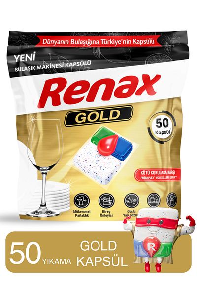 RENAX 50 in One - Gold Dishwasher Capsule