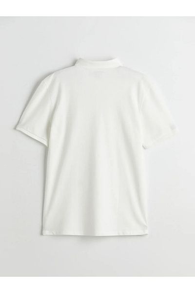 LC Waikiki Lcwaikiki Classic Ecru Polo Neck Pique Men's T-Shirt