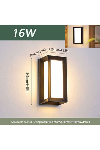 Choice Warm White Model D 16W No Sensor Led Outdoor Wall Light Waterproof IP66 Motion Sensor Led Outdoor Li