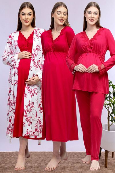 ByLohusa Effortt Cherry Pregnant Maternity Set