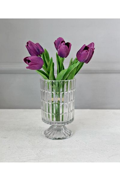 PEKİBU ΓΥΑΛΙΝΗ ΣΤΑΒΛΟΥΛΑ ΒΑΣΙΛΙΚΟ ΔΙΑΦΑΝΕΣ 18 CM