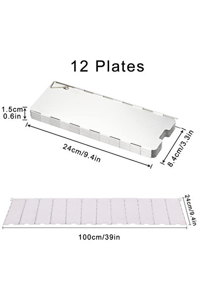 Choice 12 طبقًا 8/9/10/12/14/16 طبقًا موقد تخييم قابل للطي واقي أمامي لموقد ا...