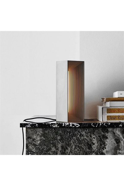 Ferisa Home Concrete Table Lamp, Led Table Lamp, Rustic Lighting, Modern Table Lamp