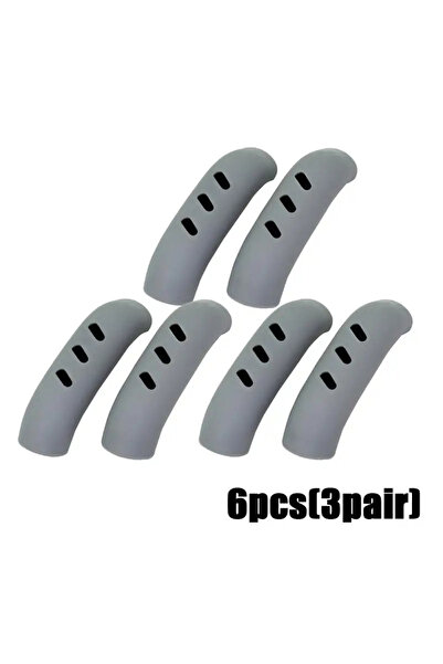 Choice 6pcd grey 2/8Pcs Silicone Pan Handle Cover Heat Insulation Covers Pot ...