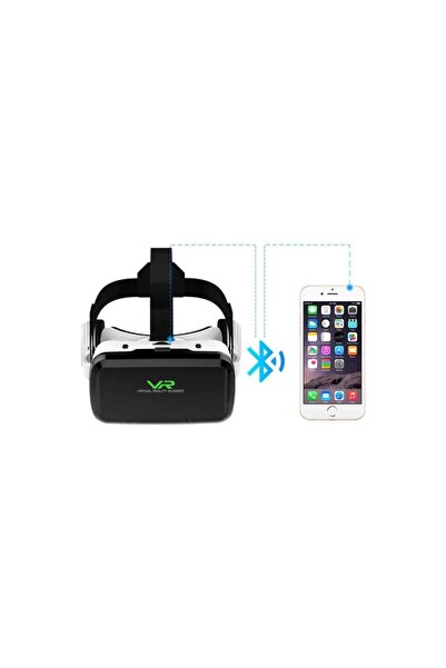 İMEXTECH VR Shinecon G04BS Kablosuz Bluetooh Versiyon 3D Sanal Gerçeklik VR Gözlüğü 4.5-6.7 Inch