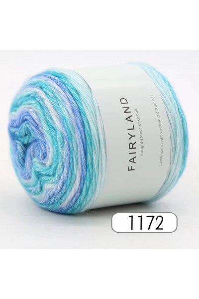 Choice 1172 قطعة واحدة 100 جرام من خيوط قوس قزح المتدرجة، مناسبة للكروشيه وال...