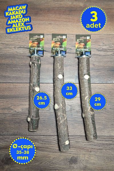 Vixpet 3 Venty Sticks - Macaw, Cockatoo, Jako, Amazon, Eklektus, Alexander, Kayak
