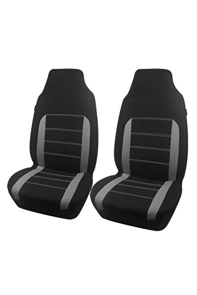 Choice TypeA Gray 2 Front AUTO PLUS Universal Polyester Fabric Car Seat Cover...