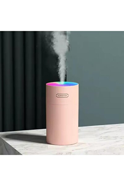 Generic EHOME 270ml Portable Night Light Quiet Auto-Shut Off Car Mist Humidifier Diffuser Pink