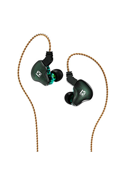 KBEAR سماعة أذن KBEAR KS2 Hybrid DD+BA بدون ميكروفون باللون الأخضر، سماعة KBE...