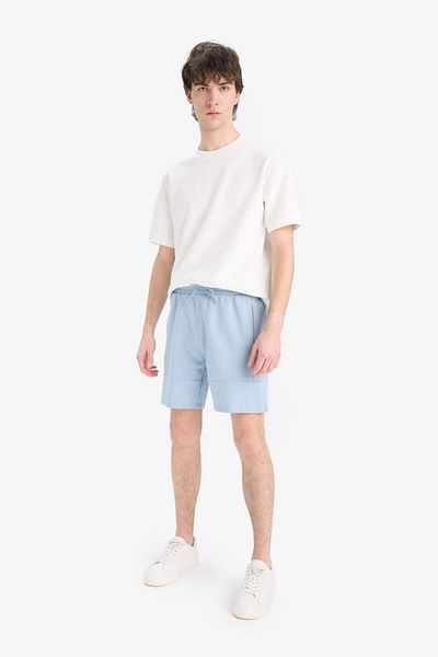DeFacto Pantaloni scurți drepti de bază slim fit slim fit slim leg B8674ax25sp