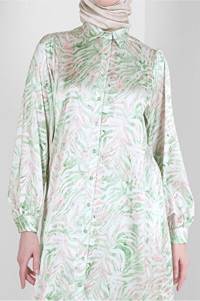 Alvina ΣΑΤΕΝ ΜΑΚΡΥ ΤΟΥΝΙΚ ΜΕ ΣΧΕΔΙΟ 43760