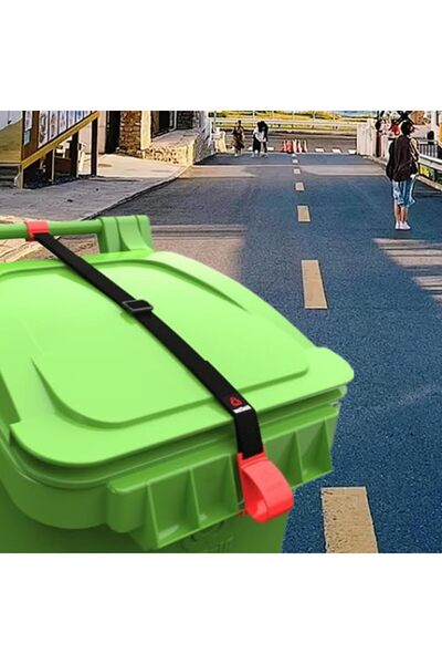 COOYA Trash Can Lock, Adjustable with Elastic Strap, Suitable for Outdoor Use, Suitable for Animals Dogs