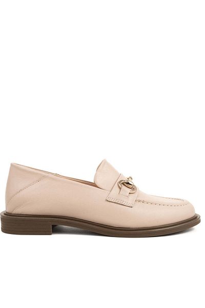 Sergio Moretti Beige Loafers Womens Shoes