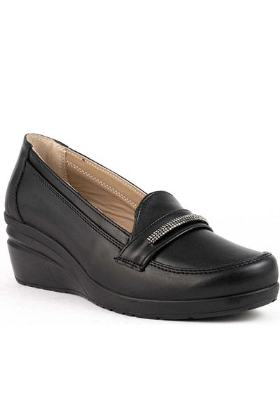 La Conte Black Loafers Womens Shoes