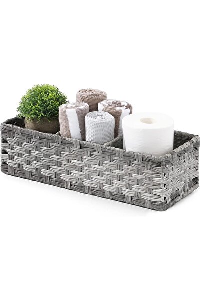 Arabest سلة ورقية على شكل قبعة لخزان المرحاض، مع فاصل، ديكور حمام ريفي