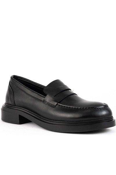 Sergio Moretti Black Loafers Womens Shoes