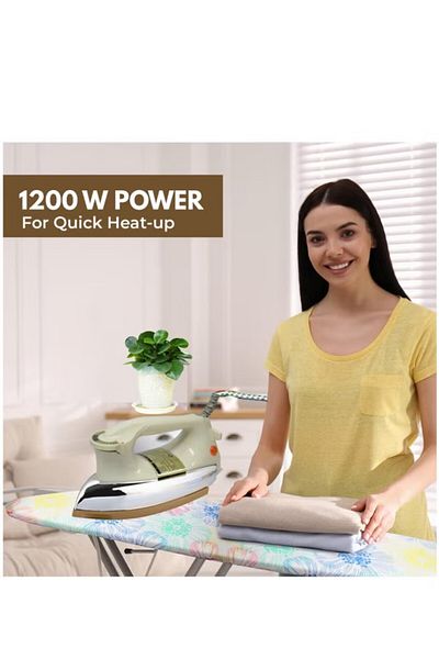 Oscar Heavy Dry Iron Strong Heating Element | Non-stick Iron Base Temperature Control Setting - Omh-3530