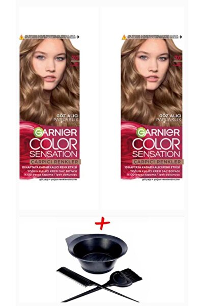Garnier Çarpıcı Renkler 7.0 Bal Kumral 50ml X 2adet+boyama Seti
