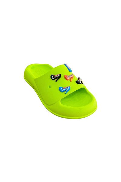 Liger Green Eva Women's Slippers - With Beach and Pool Accessories