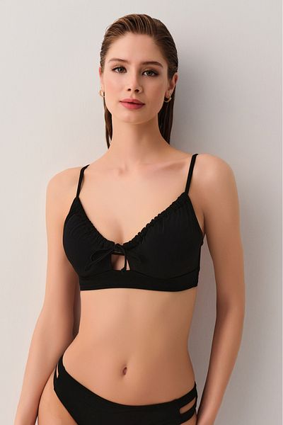 SUWEN Underwire Gusset Bralet Bikini Top