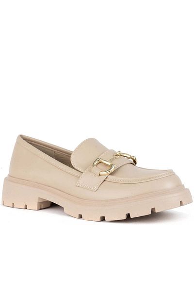 Stella New York Beige Loafers Womens Shoes