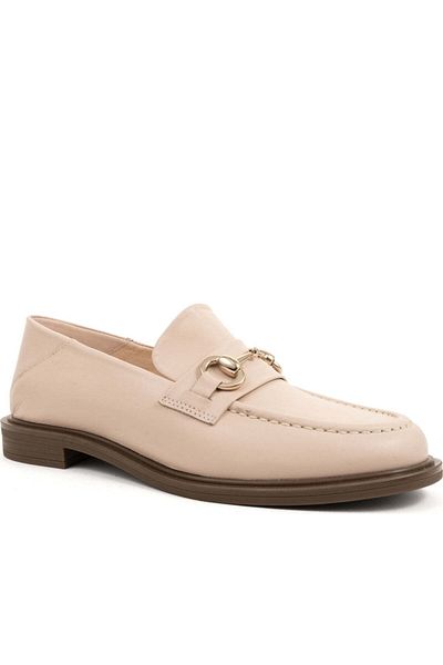 Sergio Moretti Beige Loafers Womens Shoes