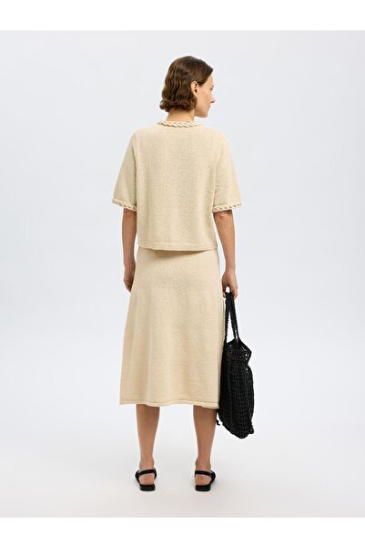 Selected Femme Strickrock Baumwollmix