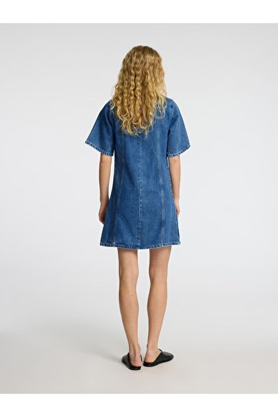 Selected Femme Jeanskleid Kurzarm