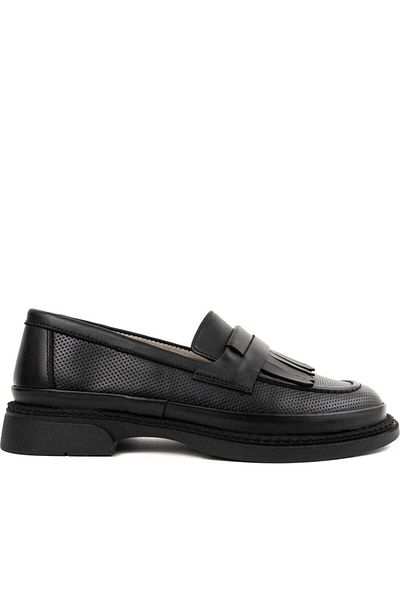 La Conte Black Loafers Womens Shoes