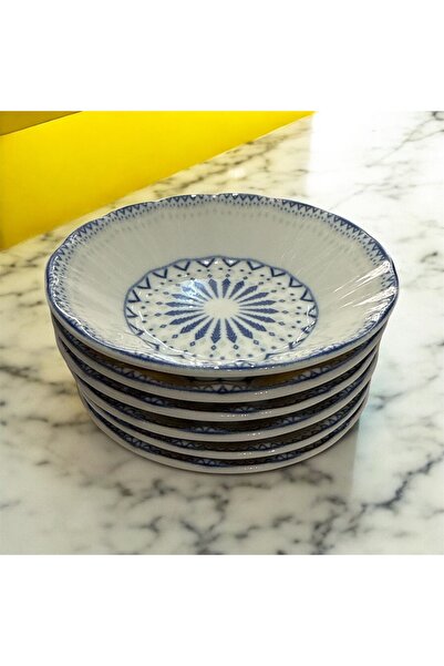 Güral Porselen Etnik Çay Tabağı 10cm 6’lı