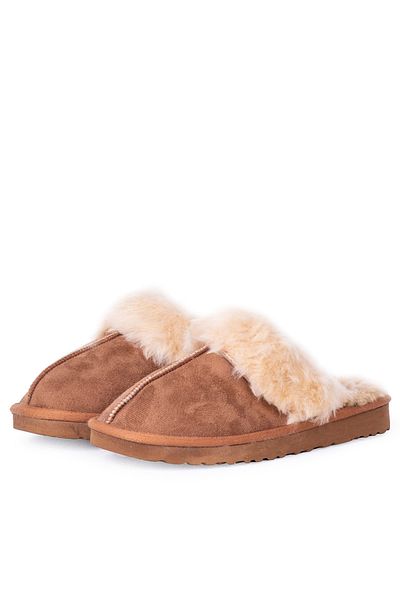 Pierre Cardin 54392 Women's Disc Furry Slippers