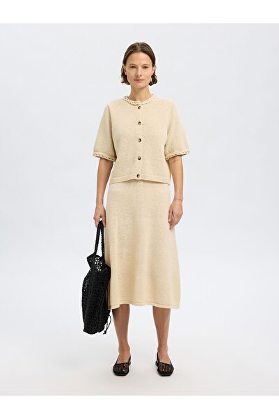 Selected Femme Strickrock Baumwollmix