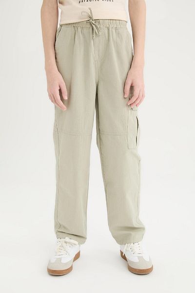 DeFacto Loose-Fit-Hose mit Standardbein und Seersucker-Textur für Jungen D7794A825SP