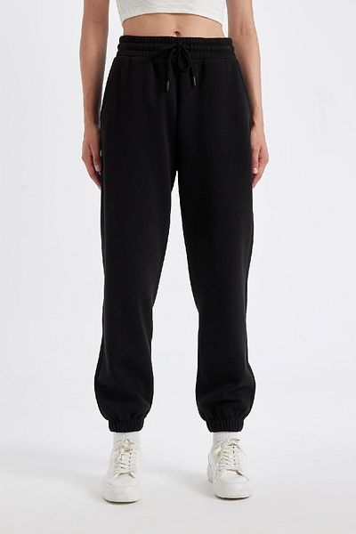 DeFacto Dicke Jogger-Jogginghose – elastische Taille, gerade, lange Größe S7370az24wn