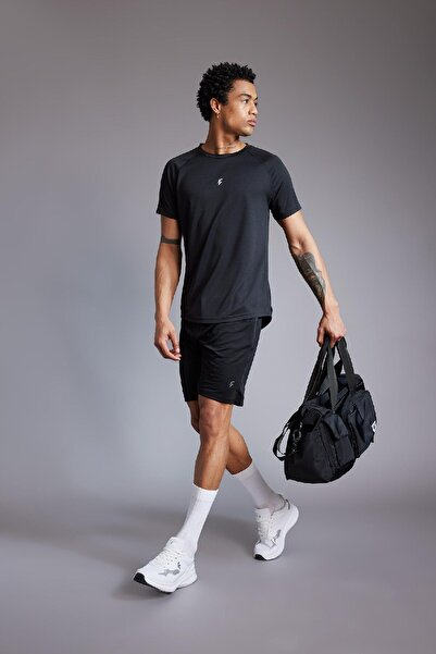 DeFacto Fit Slim Fit Slim Fit Sportler Standard Bein Shorts V3030az23au