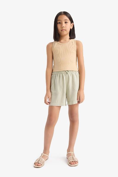 DeFacto Girls Elastic Waist Viscose Shorts D7616A825Hs