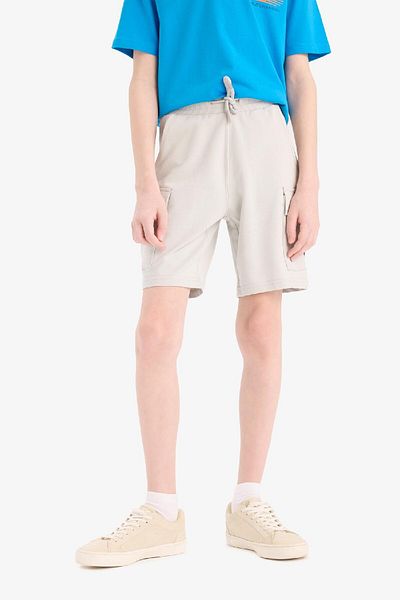 DeFacto Boy's Elastic Waist Cargo Pocket Shorts B5868A825Hs