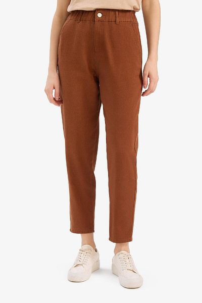 DeFacto Paperbag-Hose aus Gabardine-Stoff mit Taschen, Standardbein S2790AZ25SP