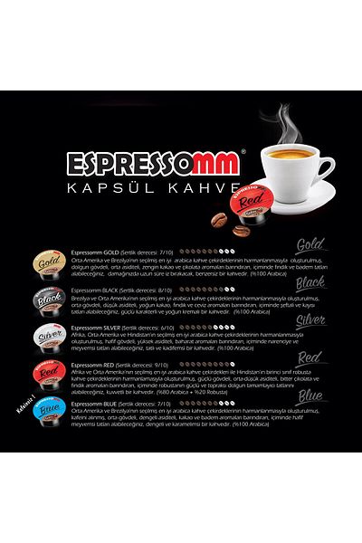 ESPRESSOMM ®   Mixed Capsule Coffee (10 Pieces) - Tchibo Cafissimo ®   * Compatible