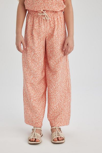 DeFacto Girl's Wide Leg Wide Leg Patterned Pants B5046A824Sm