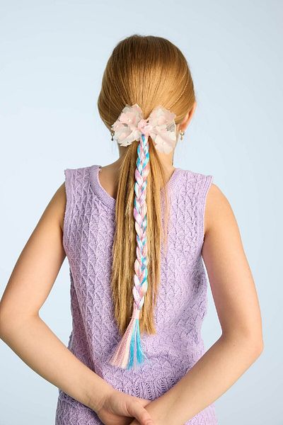 DeFacto Scrunchie din cauciuc pentru păr împletit colorat pentru fete E8109A8NS