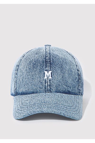 Mavi M bestickte Denim-Mütze 1913304 -84596